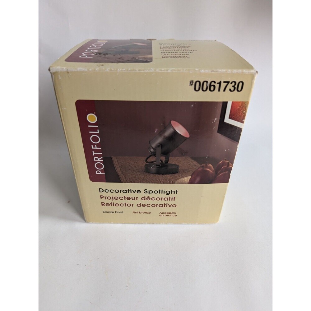 New Portfolio Decorative Spot Light Bronze Finish Indoor Desk Shelf Lamp 0061730